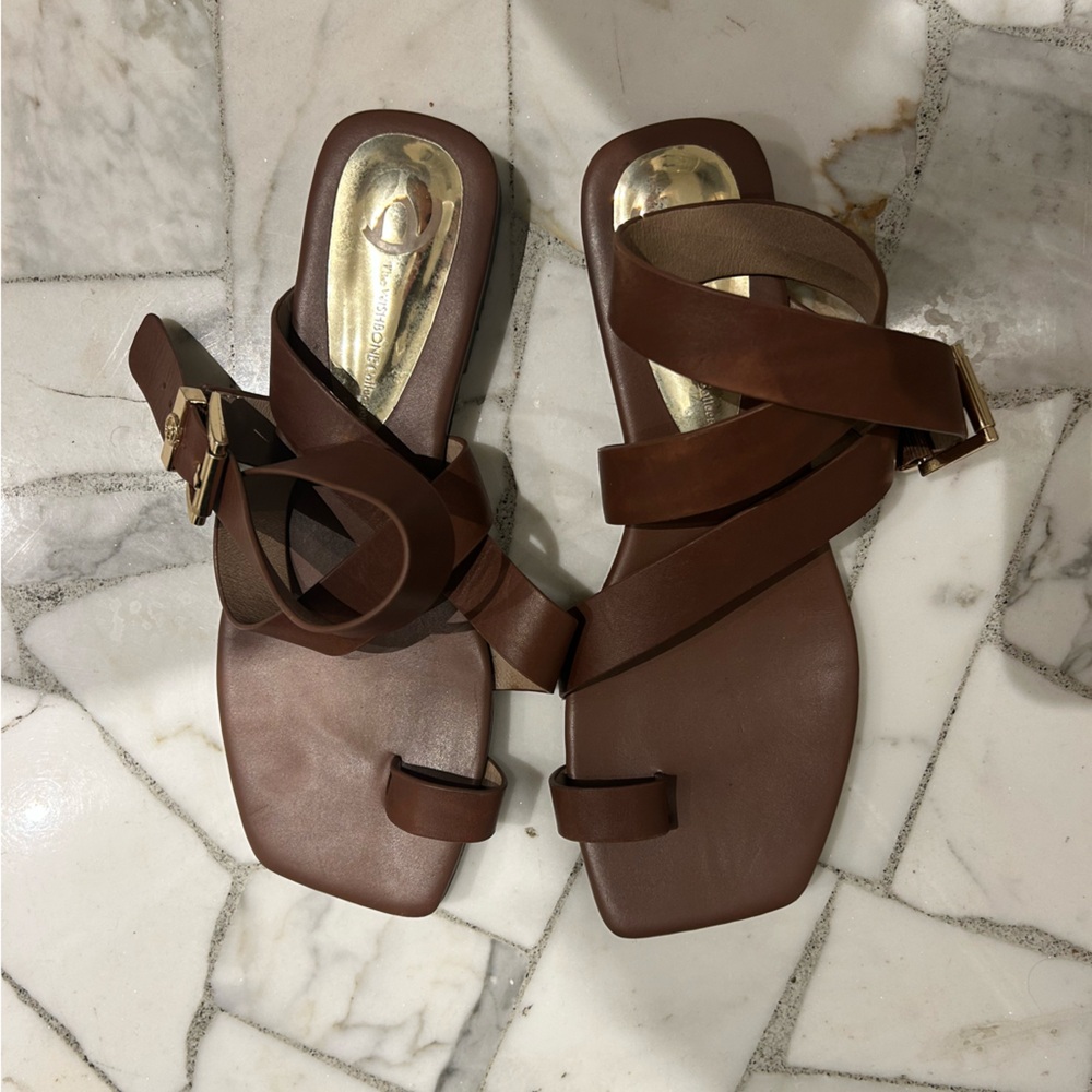 Brown Leather Women's Sandals